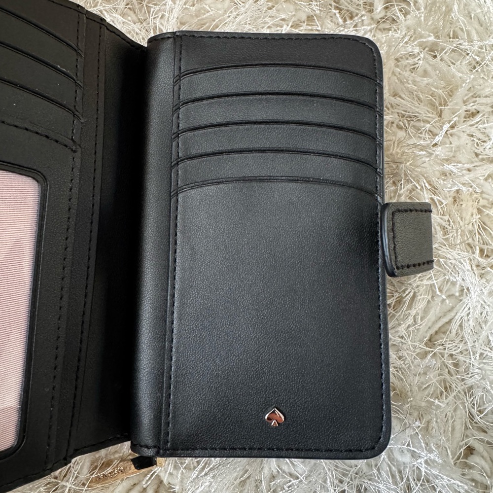 Kate Spade Pizza Wallet with Gem Design (Black) - Picture 3 of 9